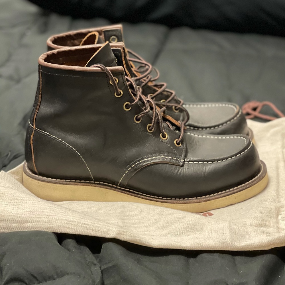 Red Wing 6-INCH BOOT IN BLACK PRAIRIE LEATHER